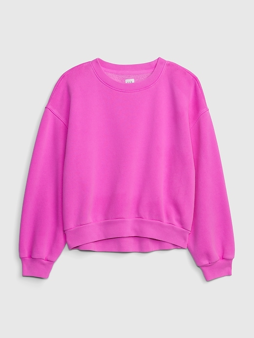 1 of 8 showing, with the color standout pink of product Kids Pullover Sweatshirt