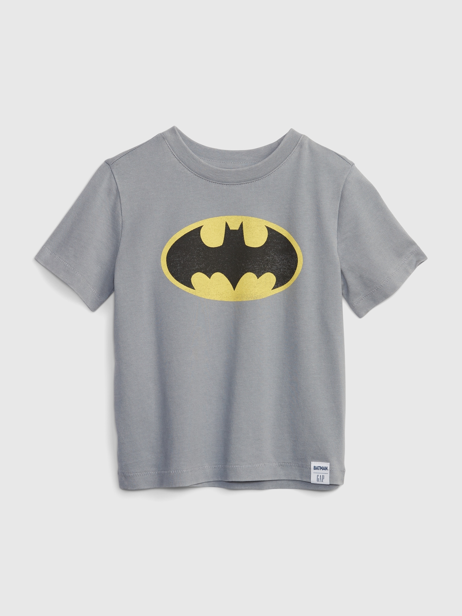 Yellow Batman Logo Men's Black T-shirt-Small