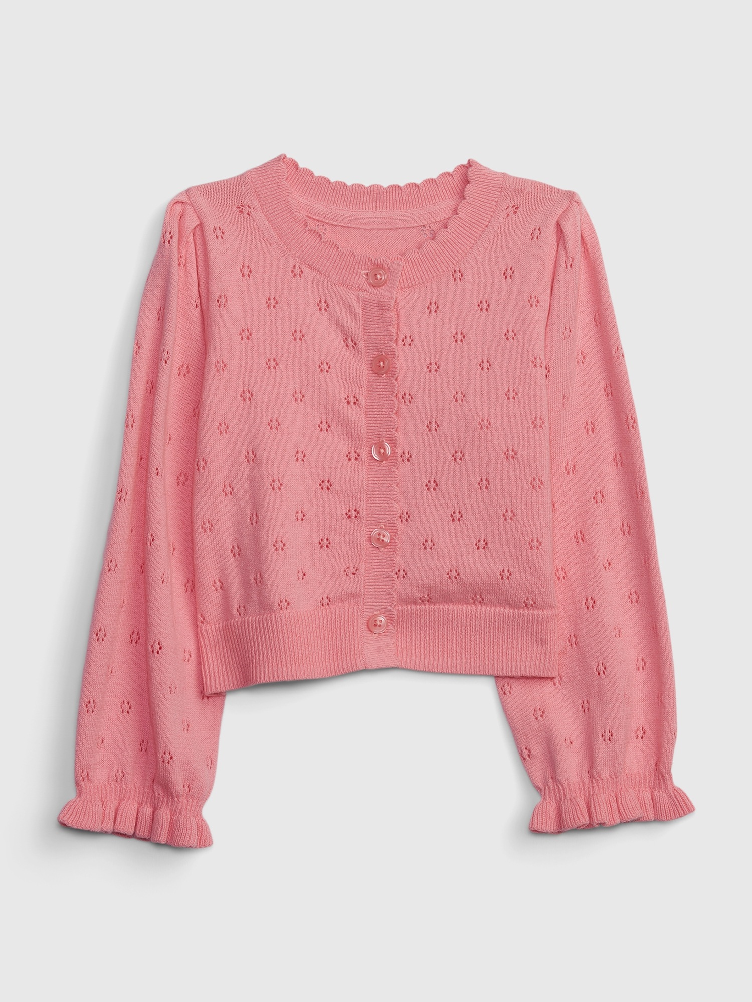 Gap Toddler Pointelle Cardigan pink. 1