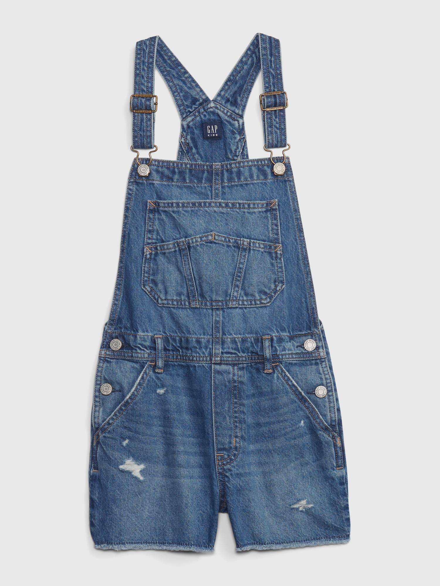 Gap Kids Denim Shortalls blue. 1