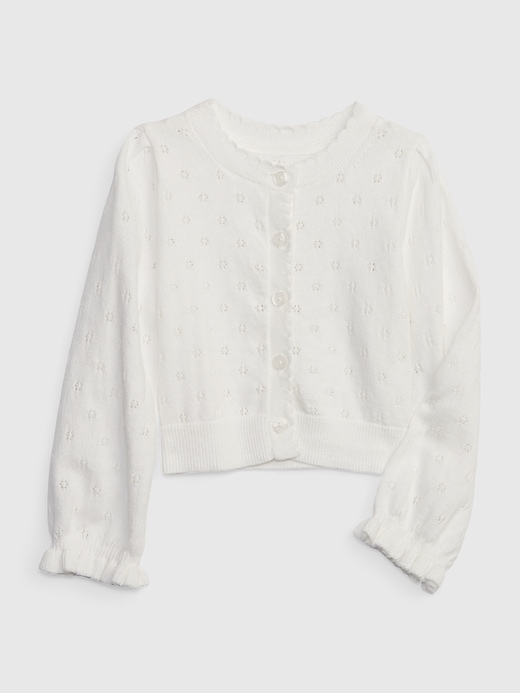 Image number 4 showing, Toddler Pointelle Cardigan