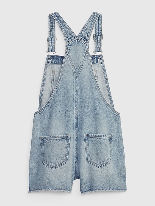 2 of 8 showing, with the color medium wash of product Kids Denim Shortalls with Washwell