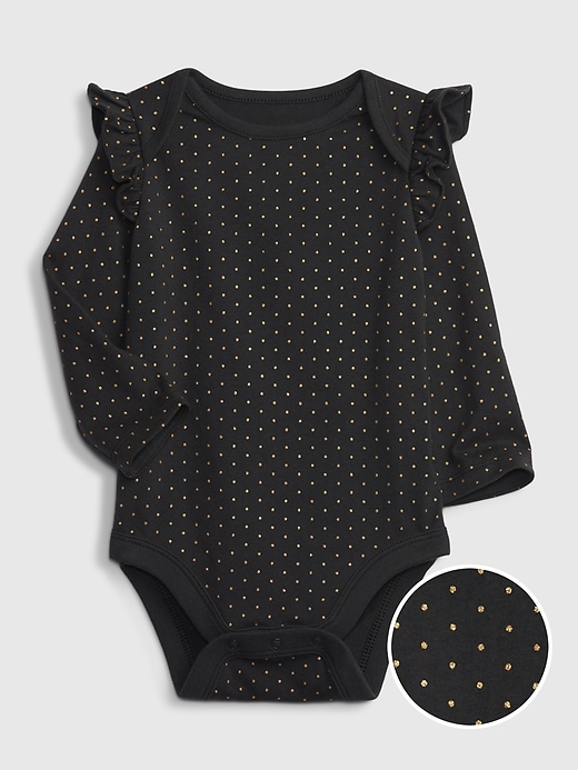 View large product image 1 of 1. Baby 100% Organic Cotton Mix and Match Ruffle Bodysuit