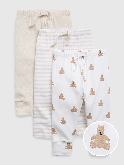 Image number 1 showing, Baby 100% Organic Cotton First Favorites Pull-On Pants (3-Pack)
