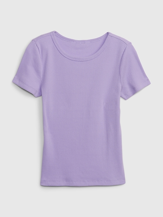 1 of 8 showing, with the color VAPOR of product Kids Rib T-Shirt