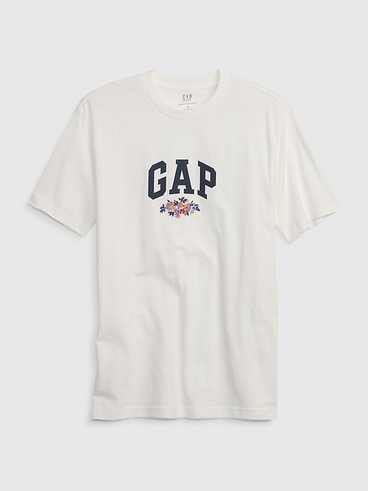 View large product image 1 of 1. Floral Gap Logo T-Shirt