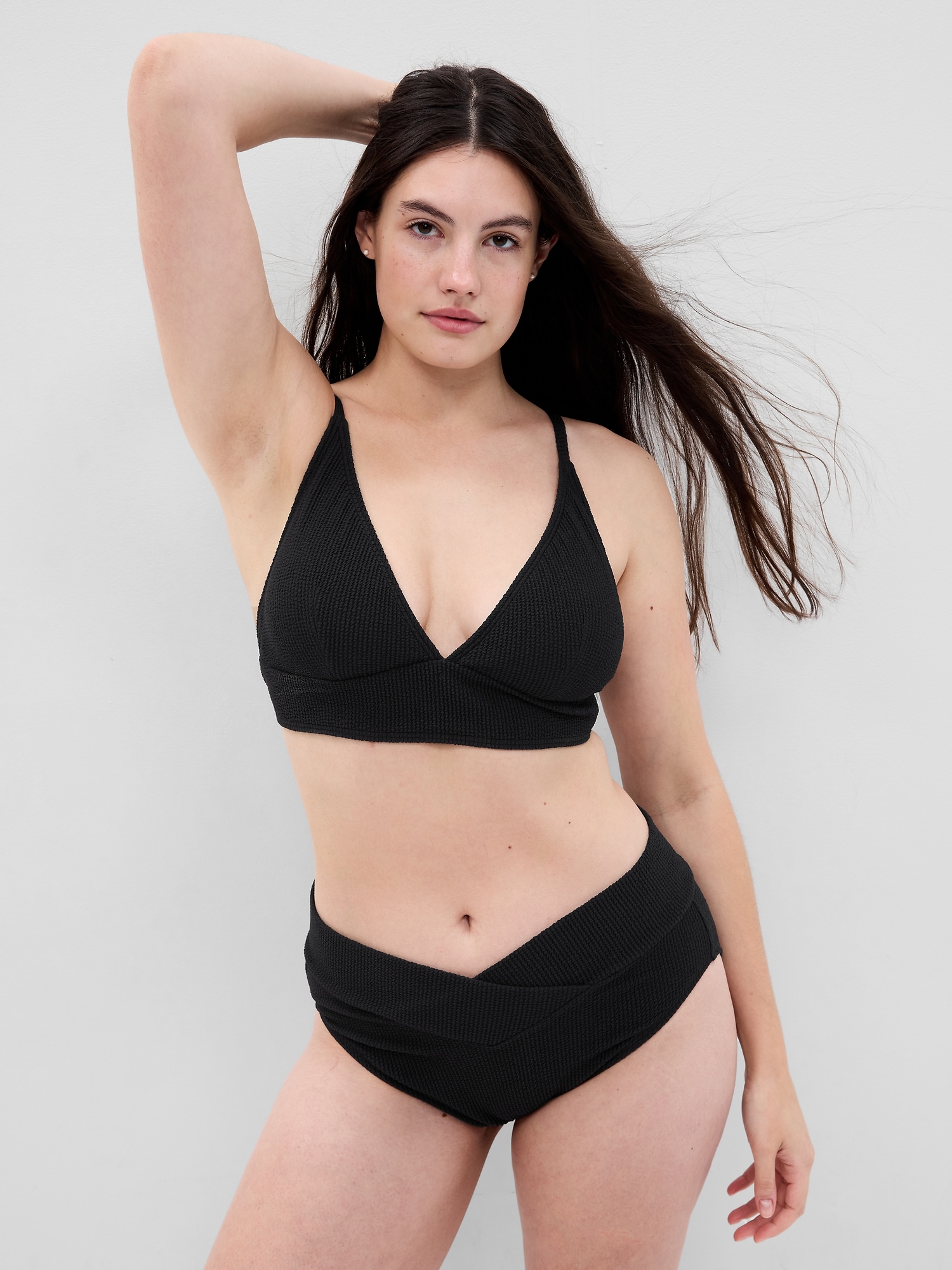 Rib Plunge Bikini Top Gap