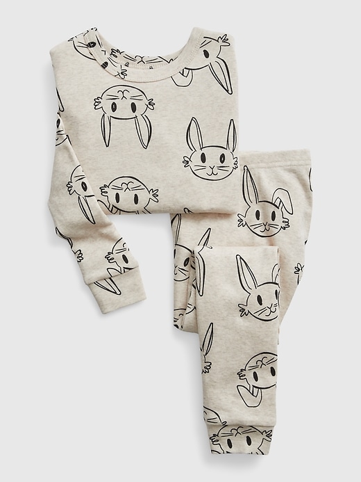 Image number 1 showing, babyGap 100% Organic Cotton Bunny PJ Set