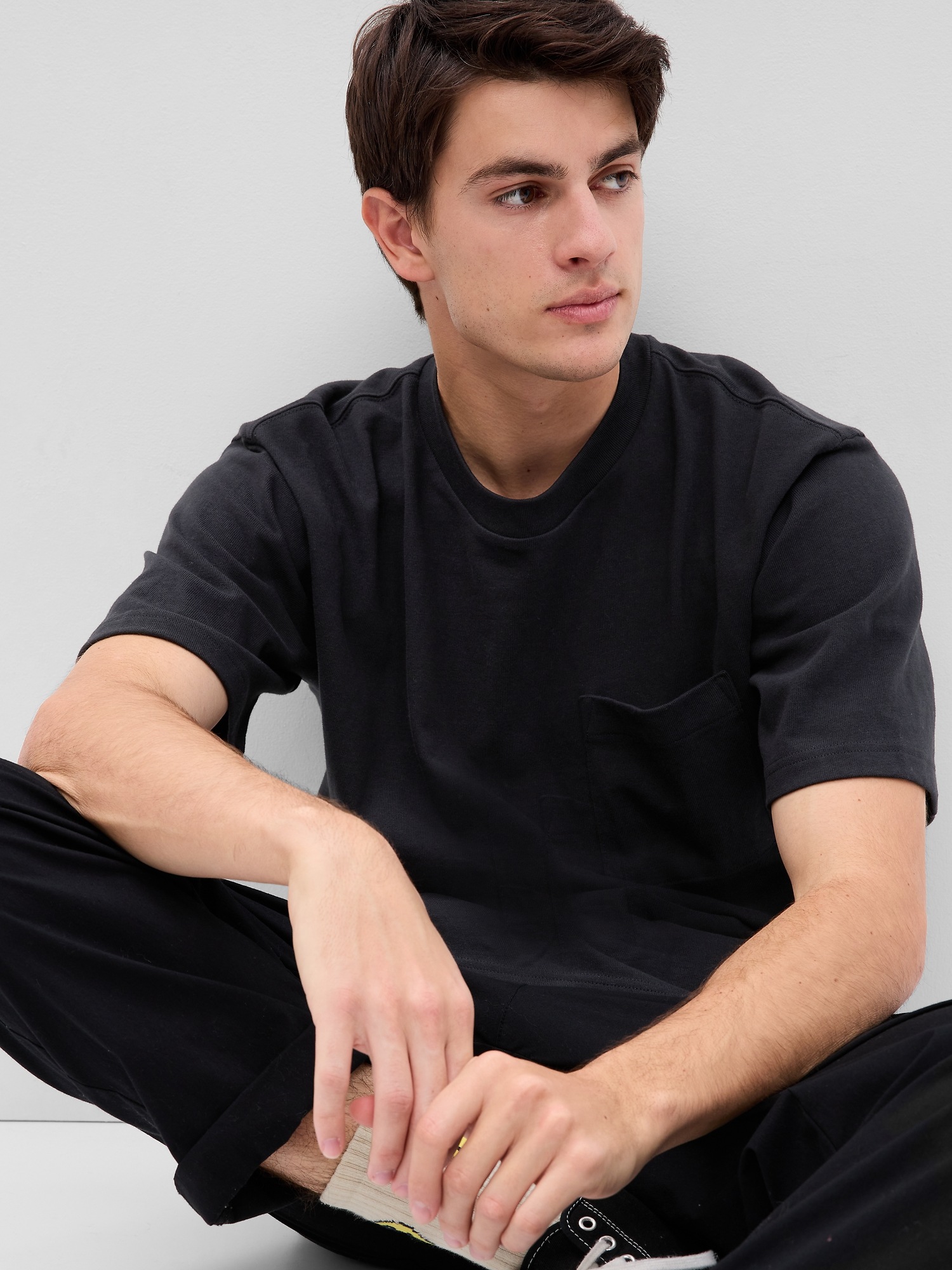 Heavyweight Relaxed Fit Pocket T Shirt Gap