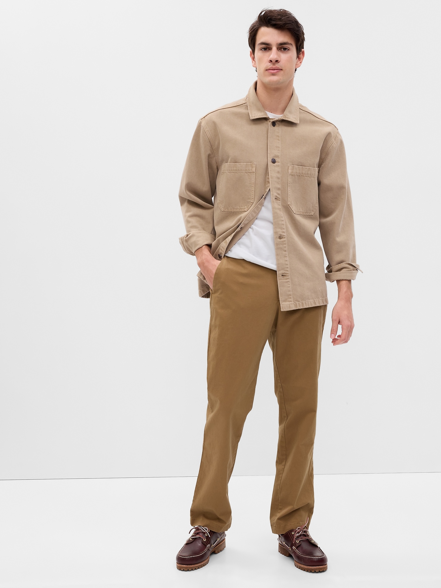 Gap Modern Khakis in Straight Fit with GapFlex green - 472757292