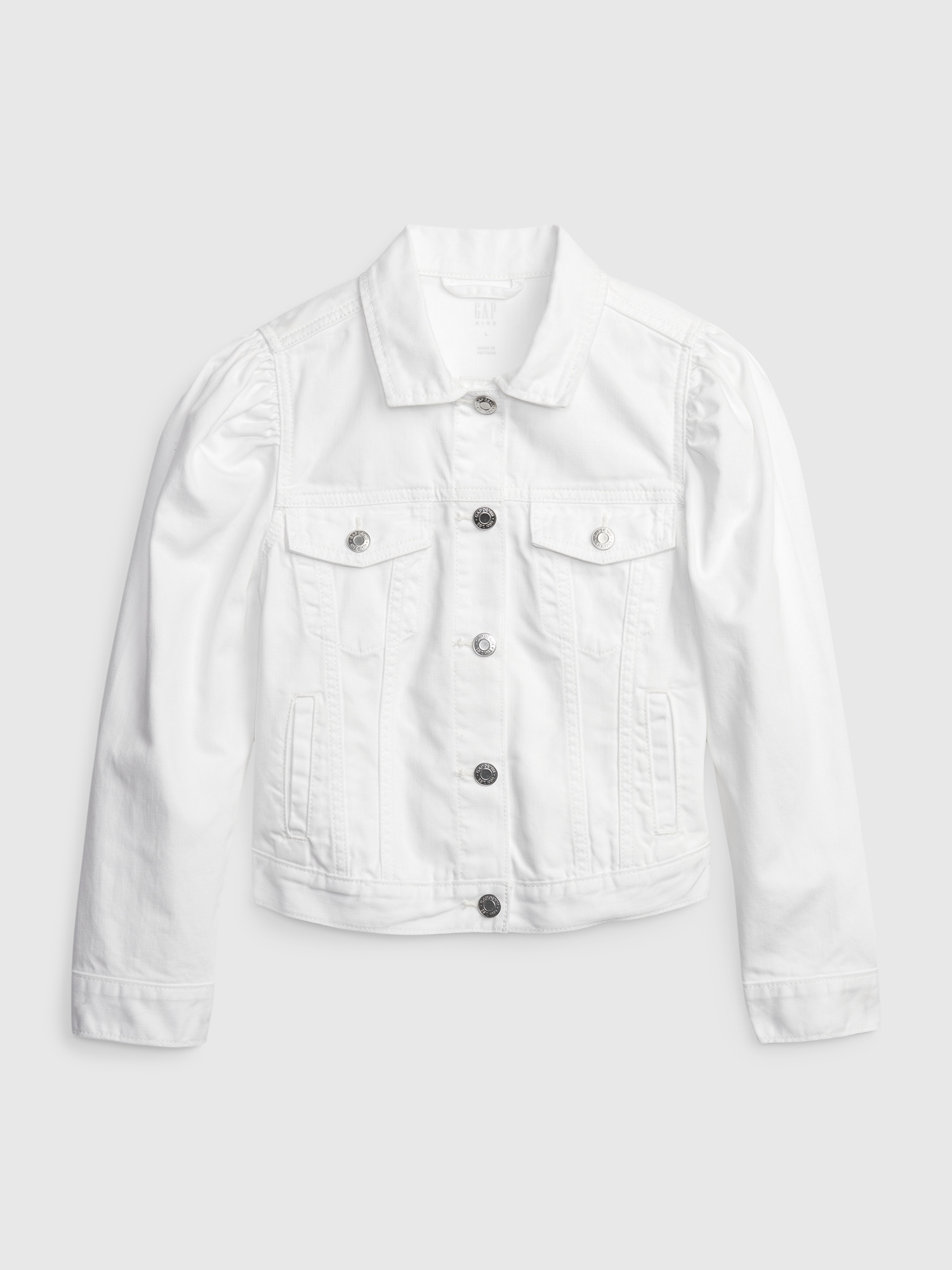 Kids Puff Sleeve Icon Denim Jacket With Washwell Gap kids-puff-sleeve-icon-denim-jacket-with-washwell-gap