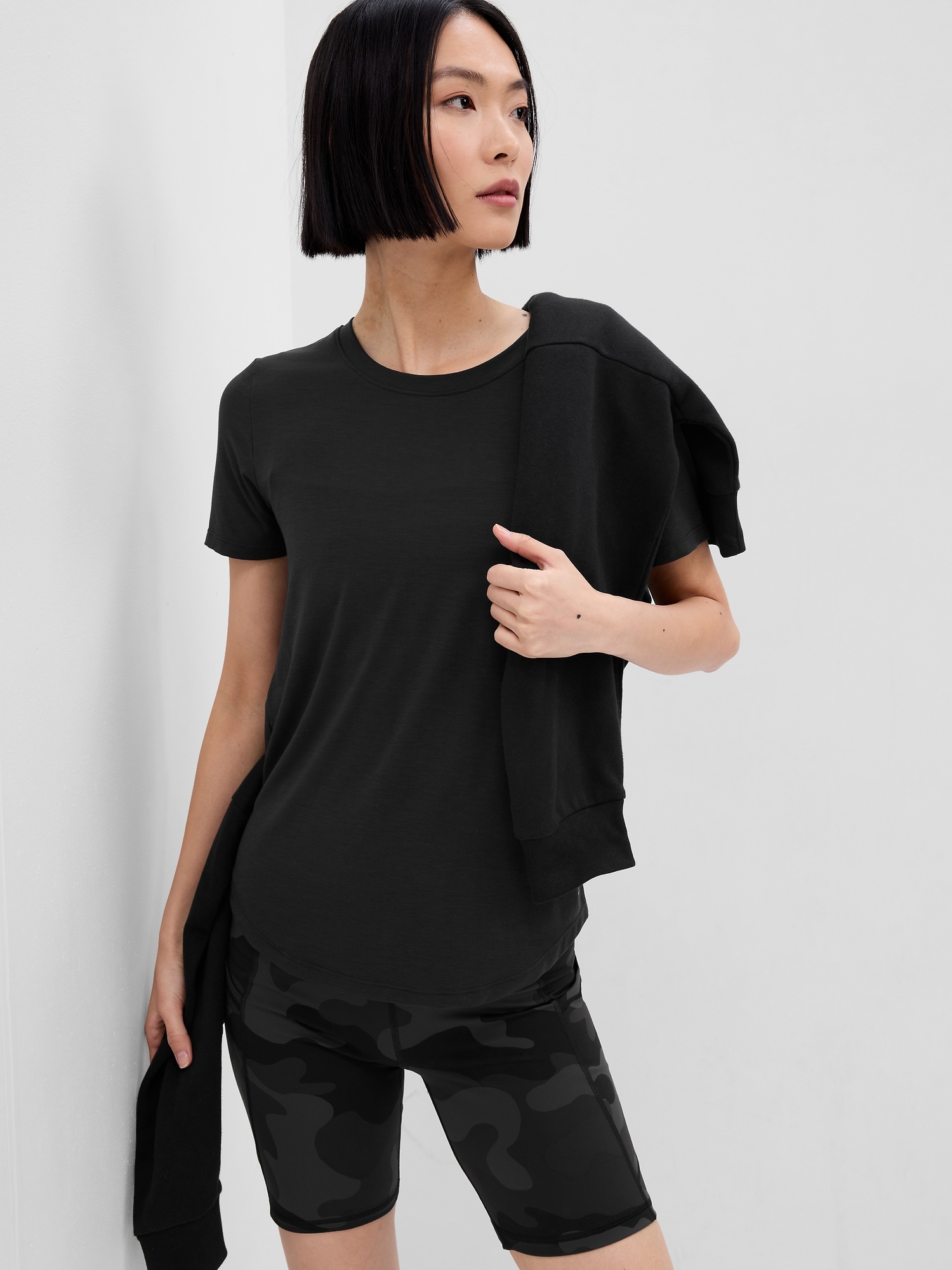 Gap Fit Breathe T-shirt In Black