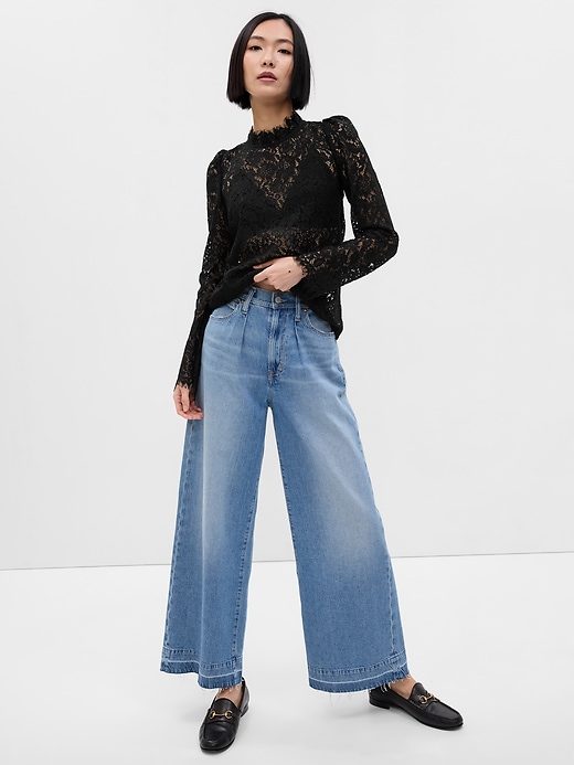 gypsohila Lace Frill Pocket Teeブラック✖️ブラック - メルカリ