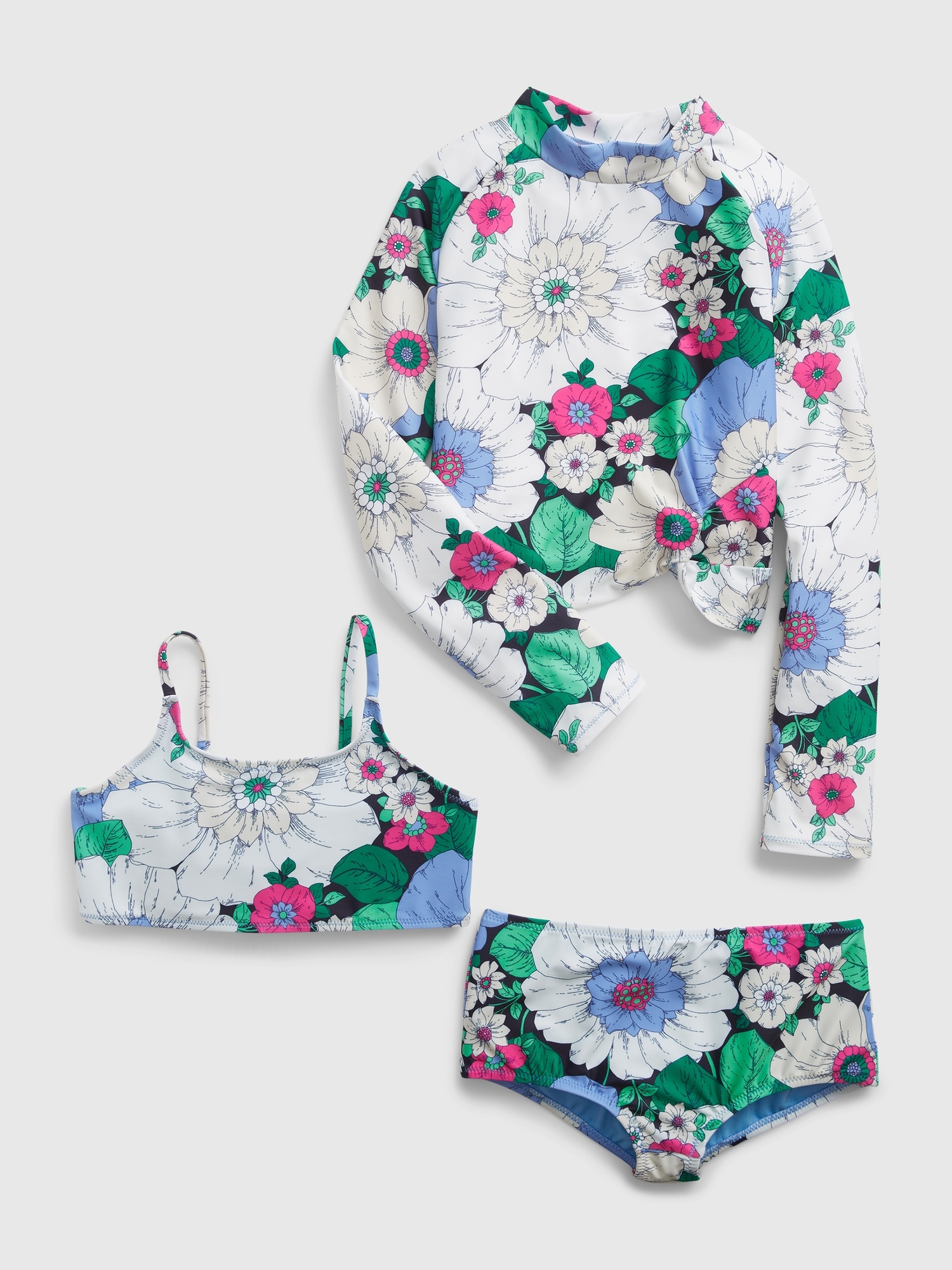 Kids Rib Rash Guard Swim ThreePiece Gap