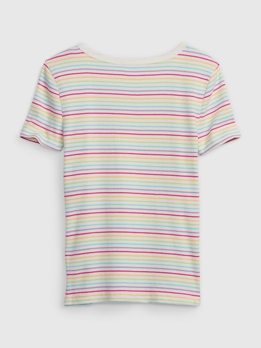 2 of 8 showing, with the color multi stripe of product Kids Rib T-Shirt