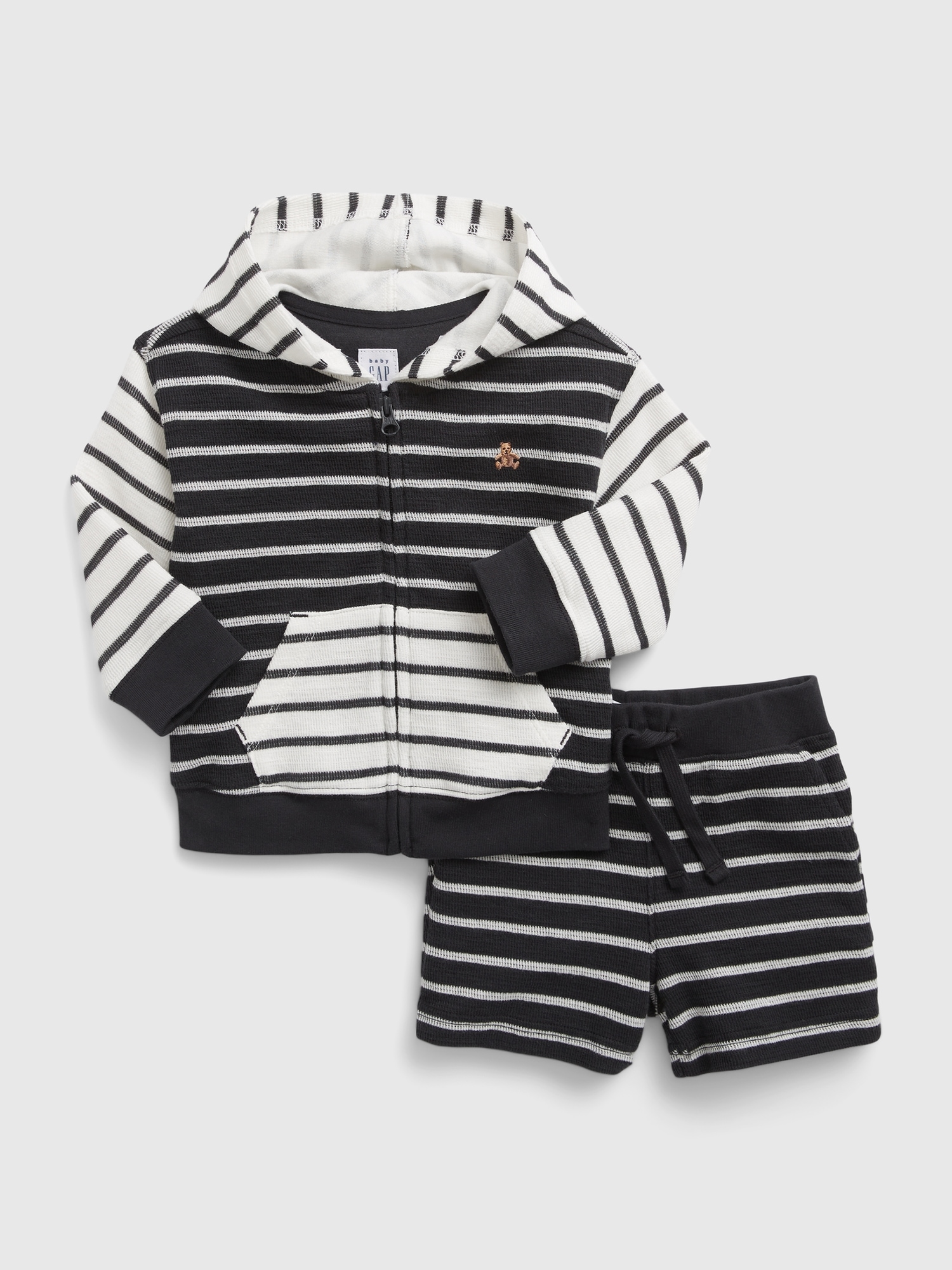 Baby Stripe Hoodie Outfit Set Gap
