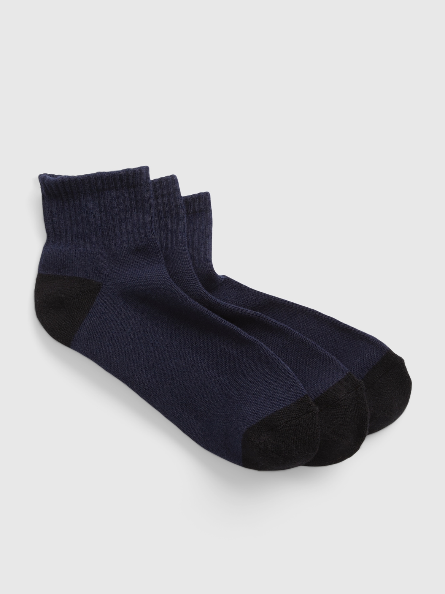 Gap Quarter Crew Socks (3-Pack) blue. 1