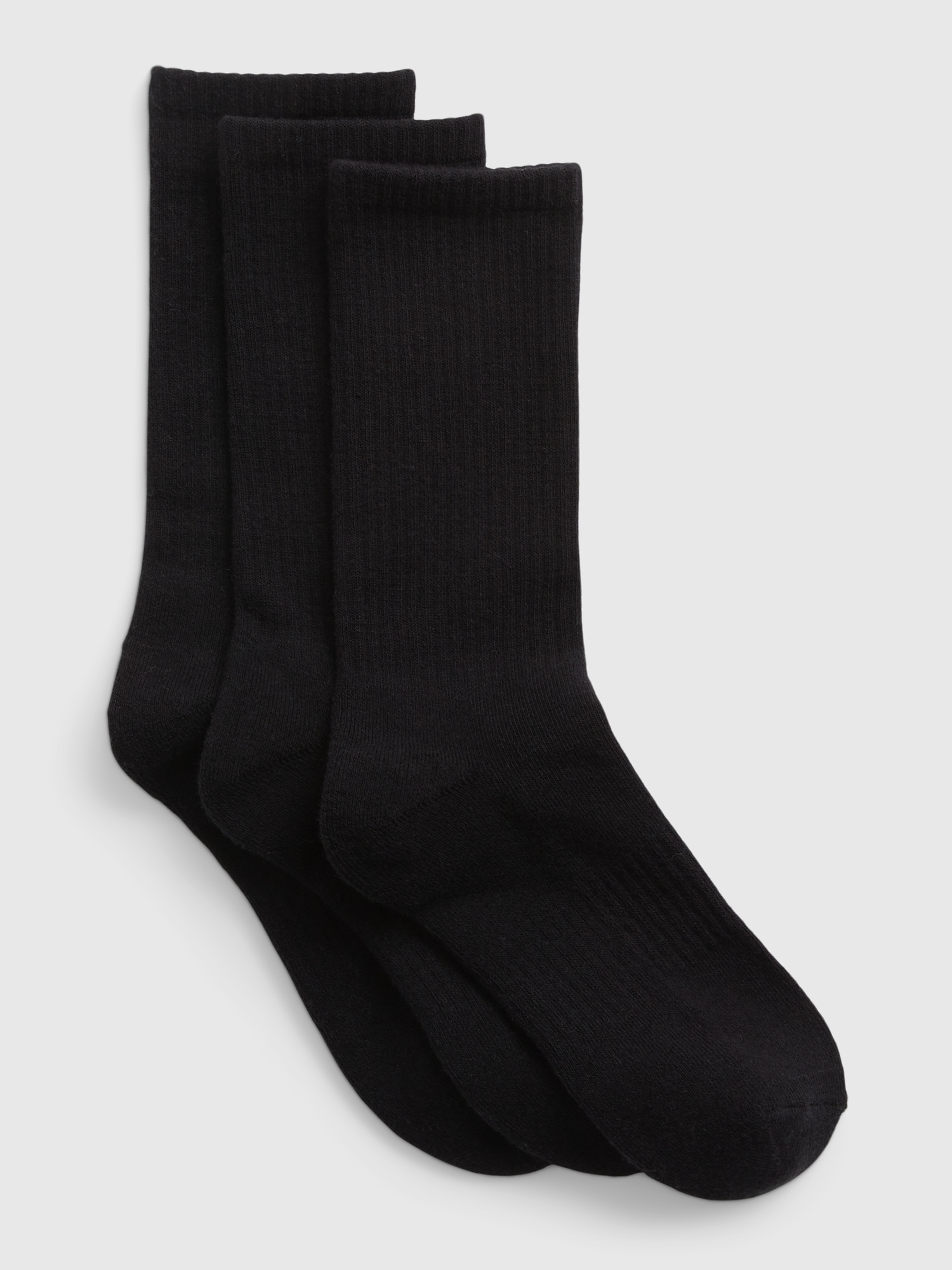 Gap Crew Socks (3-pack) In Black
