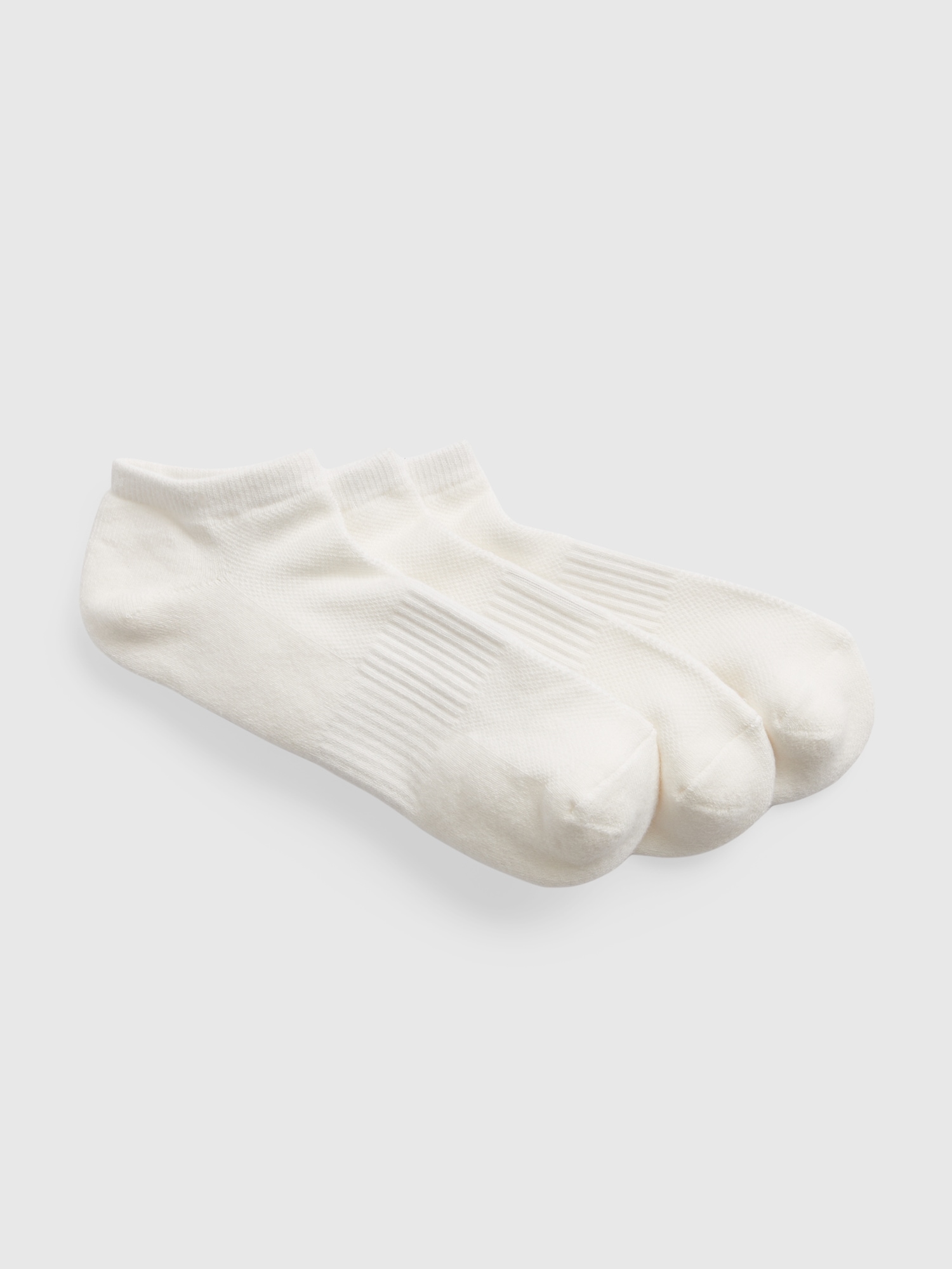 Gap Athletic Ankle Socks (3-pack) In Off White