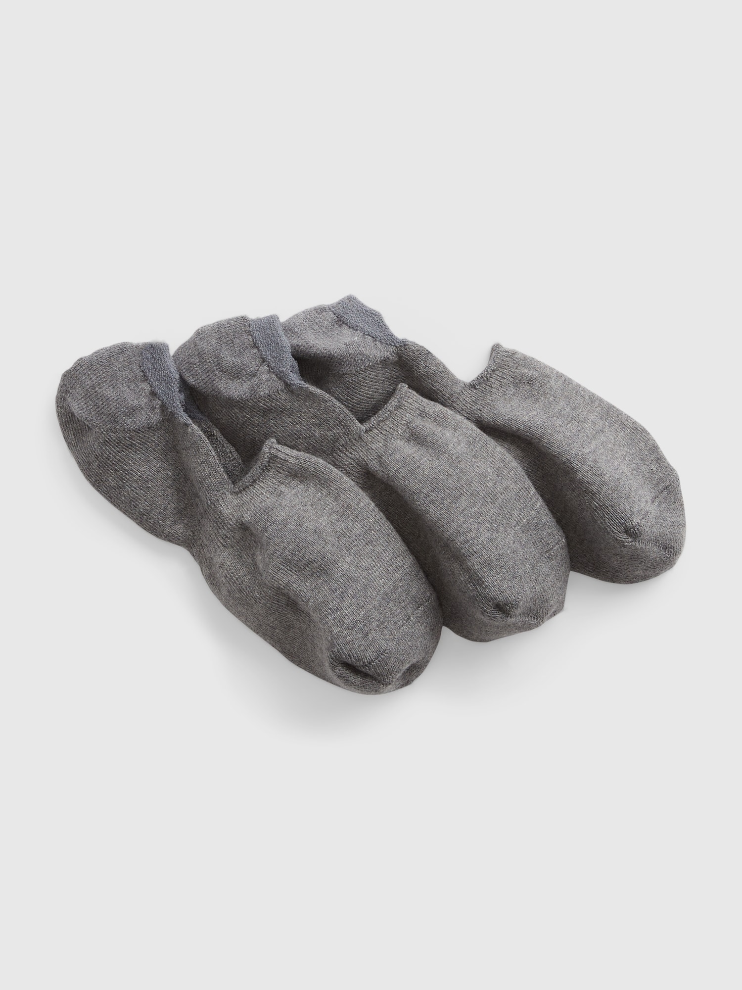 Gap No-Show Socks (3-Pack) gray. 1