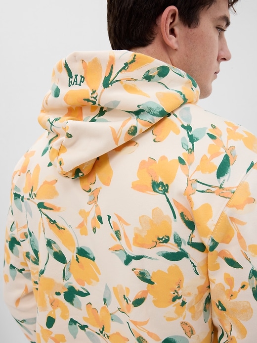 2 of 8 showing, with the color yellow floral of product Vintage Soft Floral Hoodie