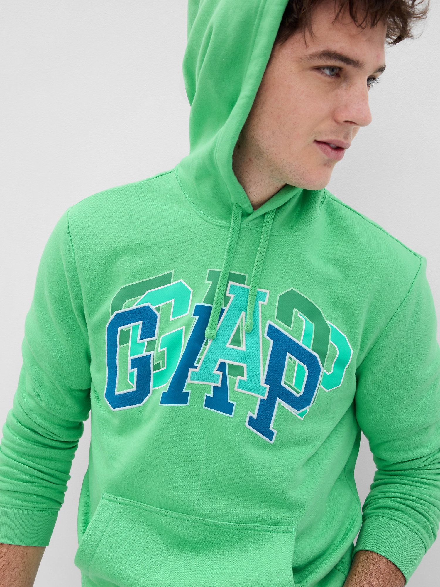 Layered Gap Logo Hoodie
