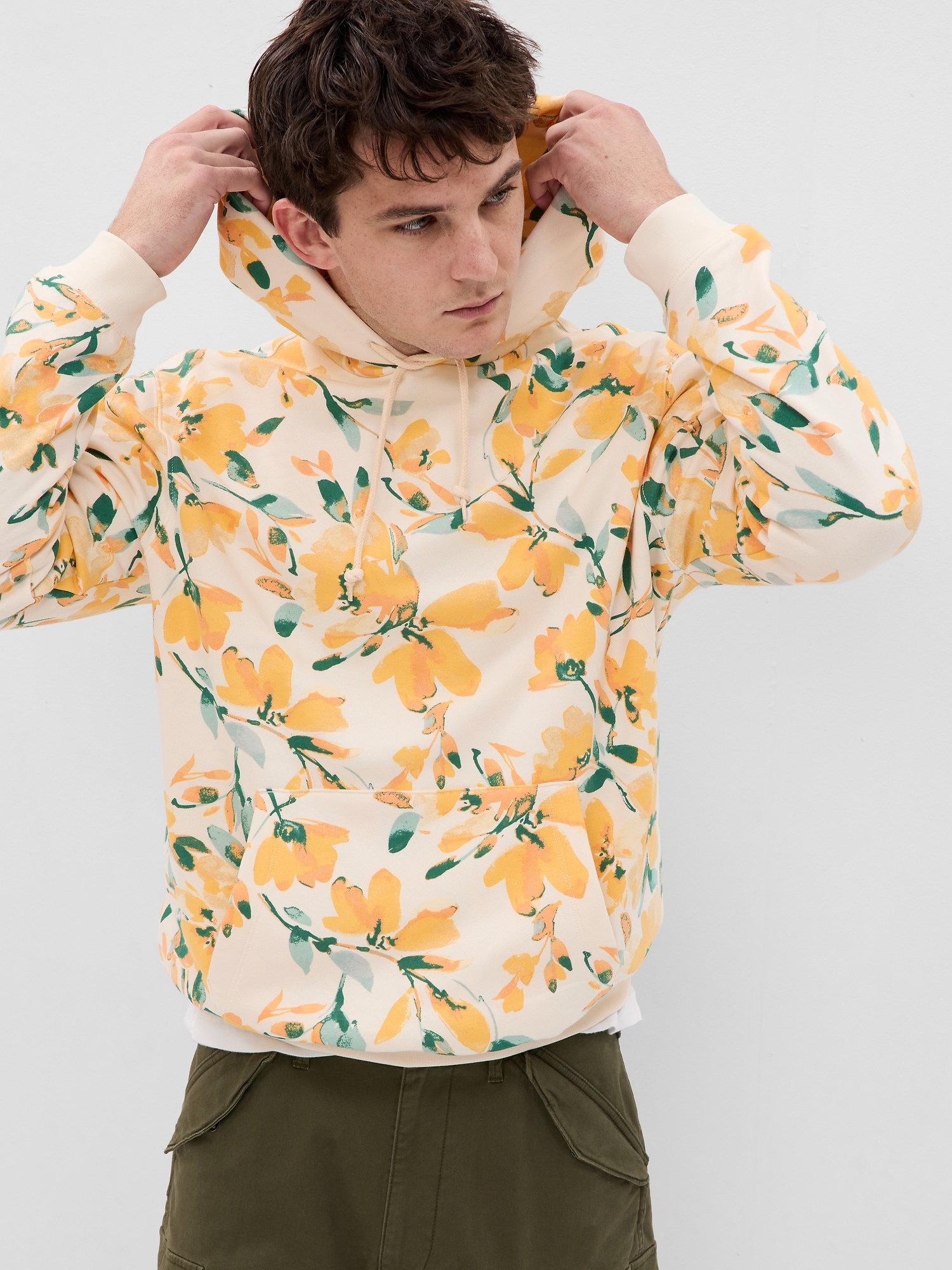 Vintage Soft Floral Hoodie