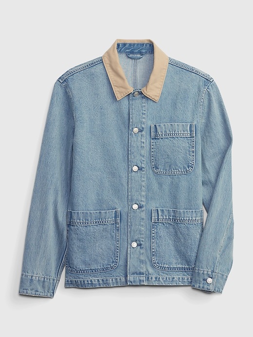 Denim Chore Jacket with Washwell Gap
