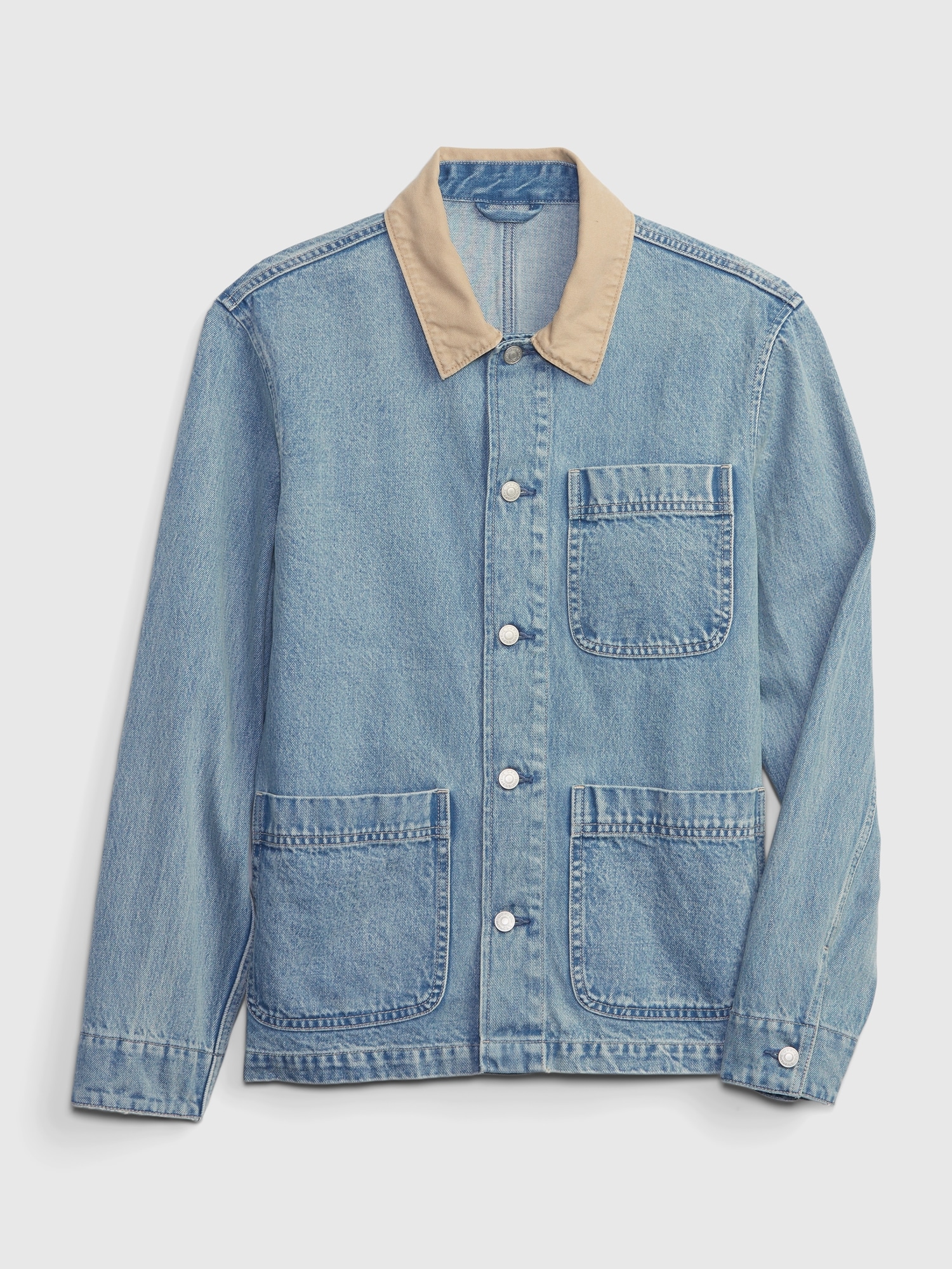 Denim Ashwood Chore Coat in Freemont Wash