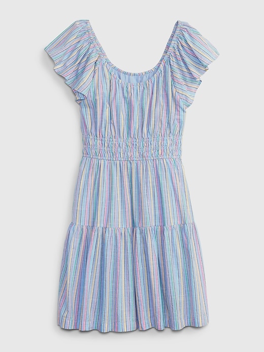 Flutter Sleeve Tiered Mini Dress Gap