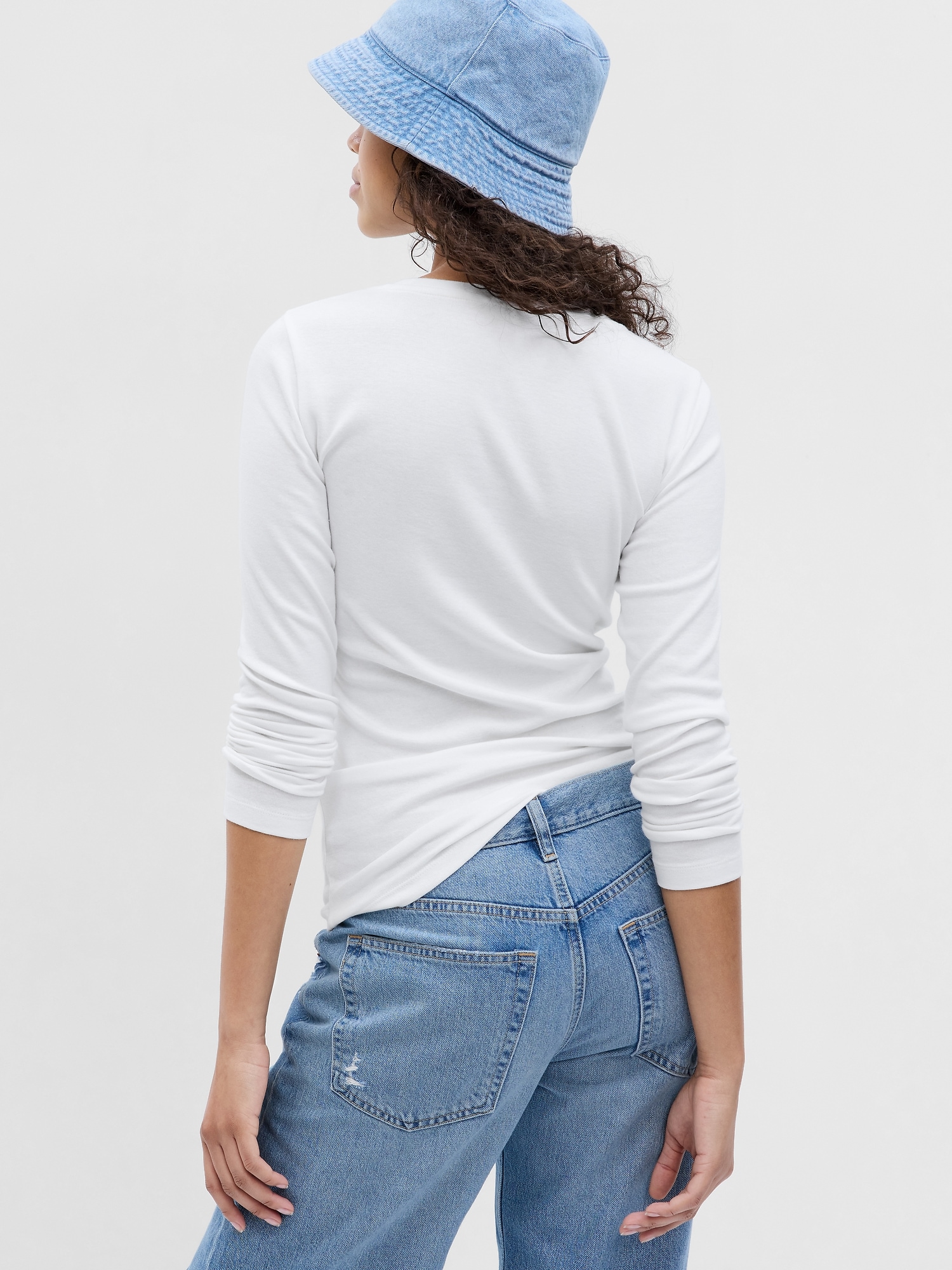 Gap modern long clearance sleeve crew tee