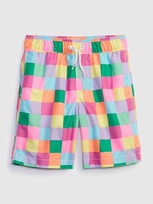 View large product image 1 of 1. Kids Recycled Swim Trunks