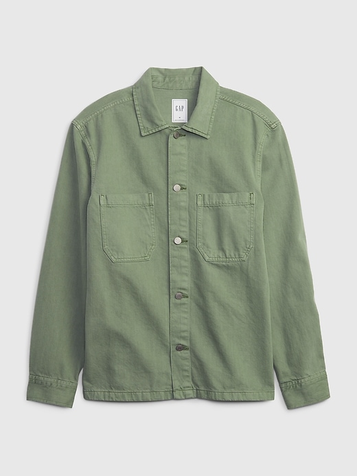 Denim Utility Shirt Jacket with Washwell Gap