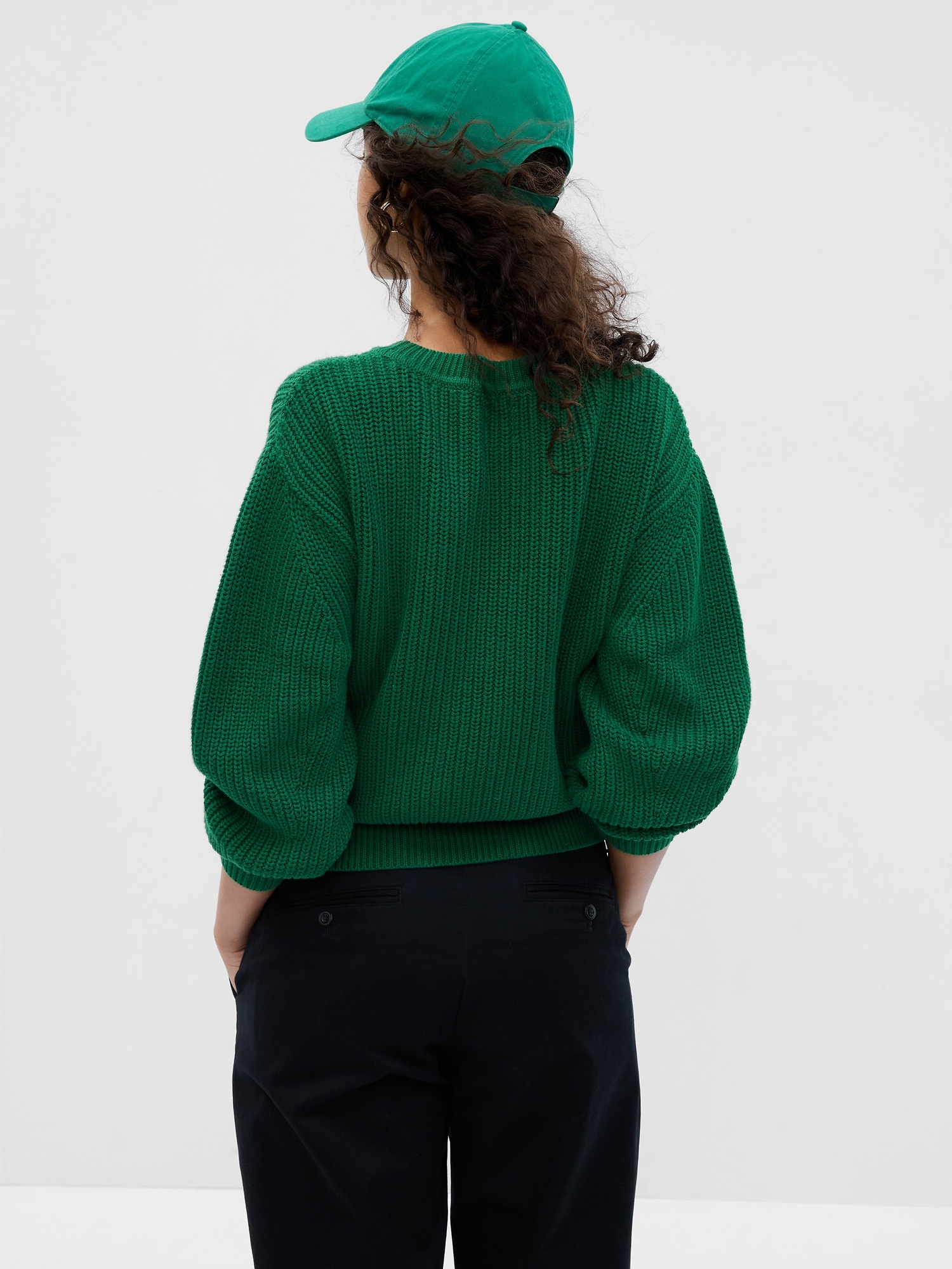 ShakerStitch Crewneck Sweater Gap