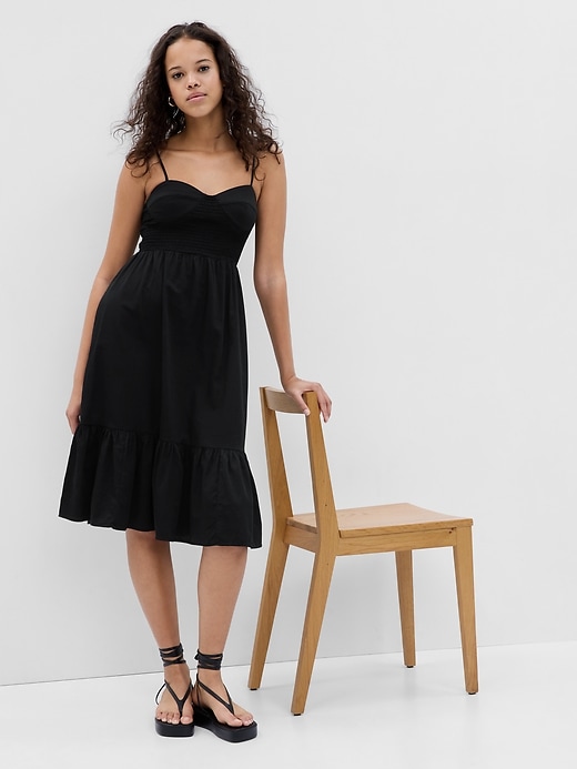 Image number 1 showing, Sweetheart Corset Midi Dress