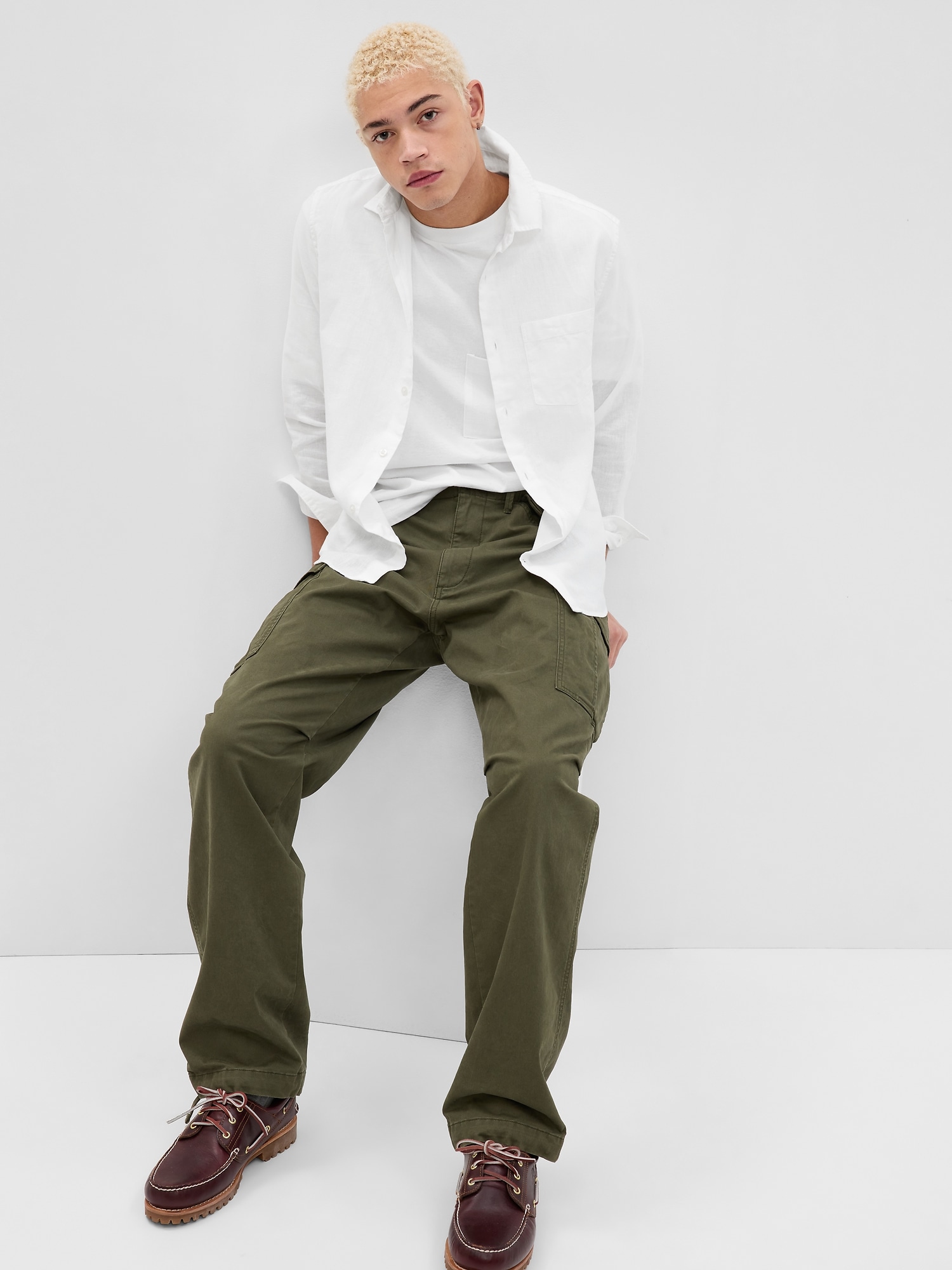 Gap Linen-Cotton Shirt white. 1