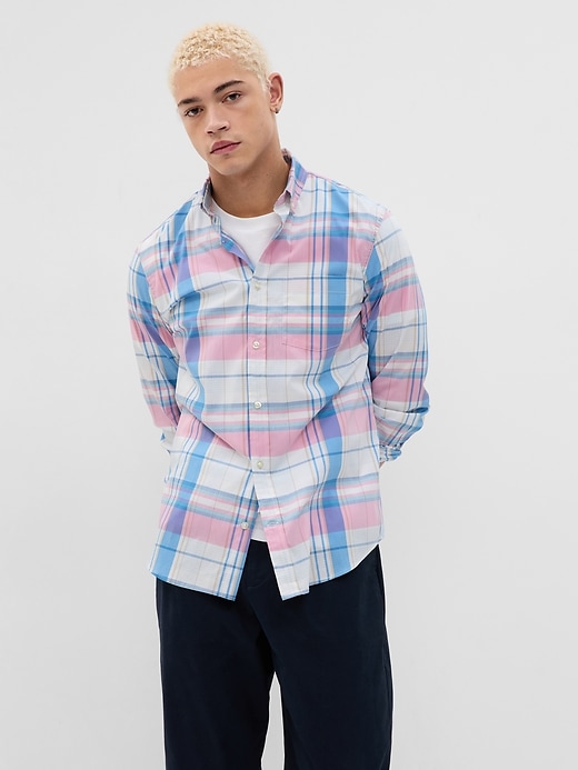 Image number 1 showing, All-Day Poplin Shirt in Standard Fit