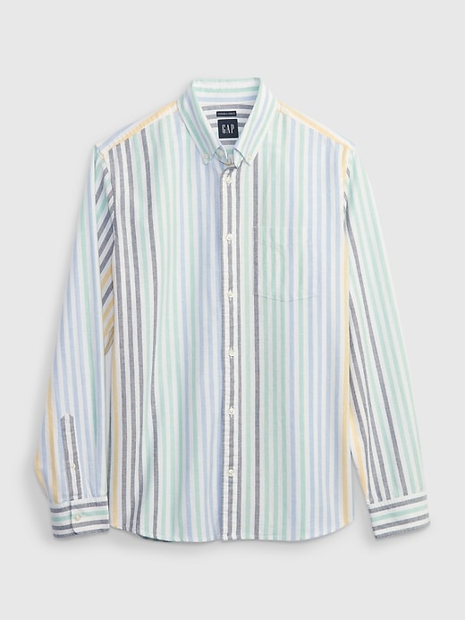 Gap Men's Standard Fit Classic Oxford Shirt (multi stripe in various sizes)