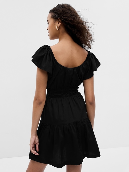 Image number 2 showing, Flutter Sleeve Tiered Mini Dress