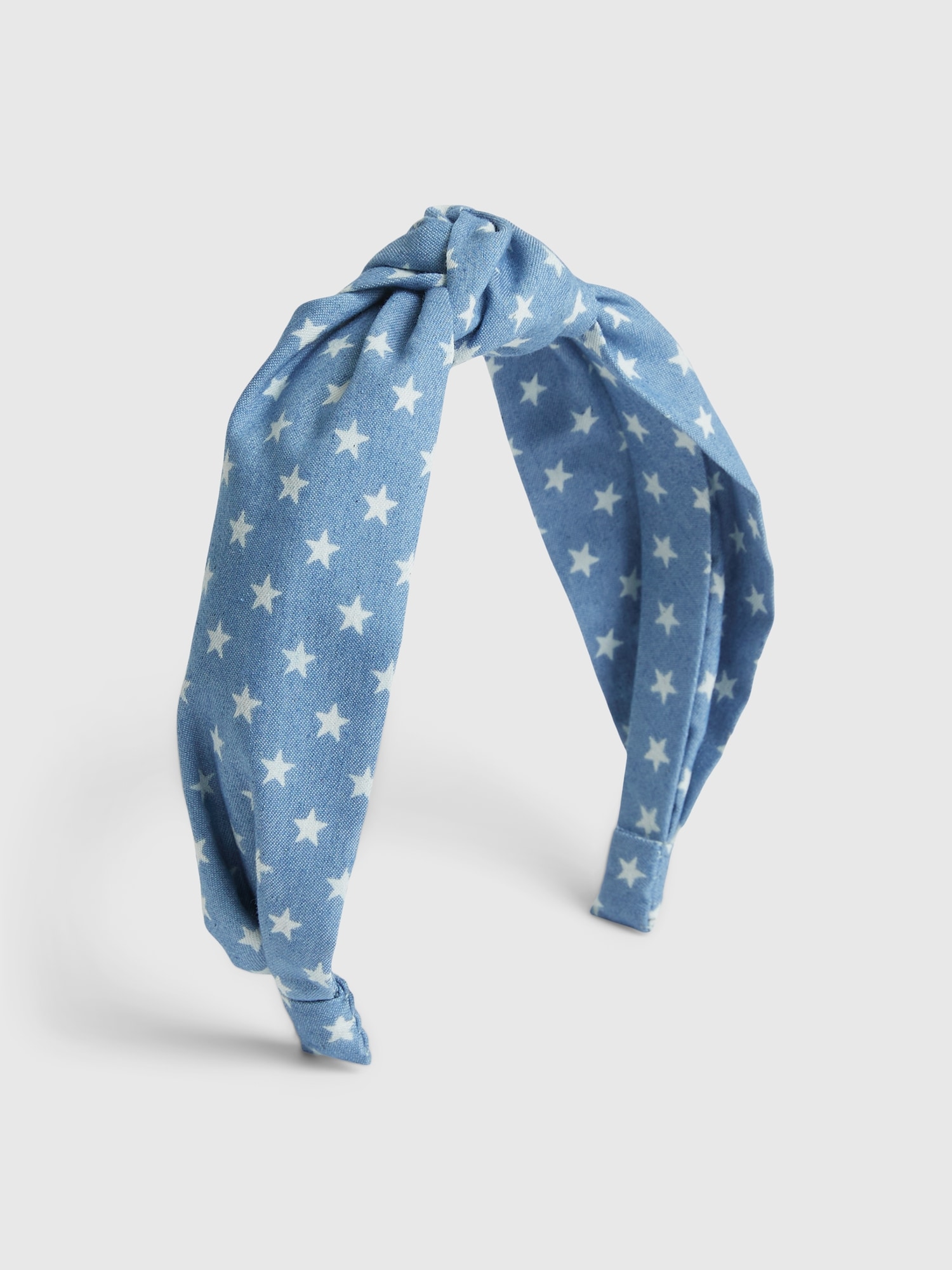 Gap Toddler Chambray Knot Headband blue. 1