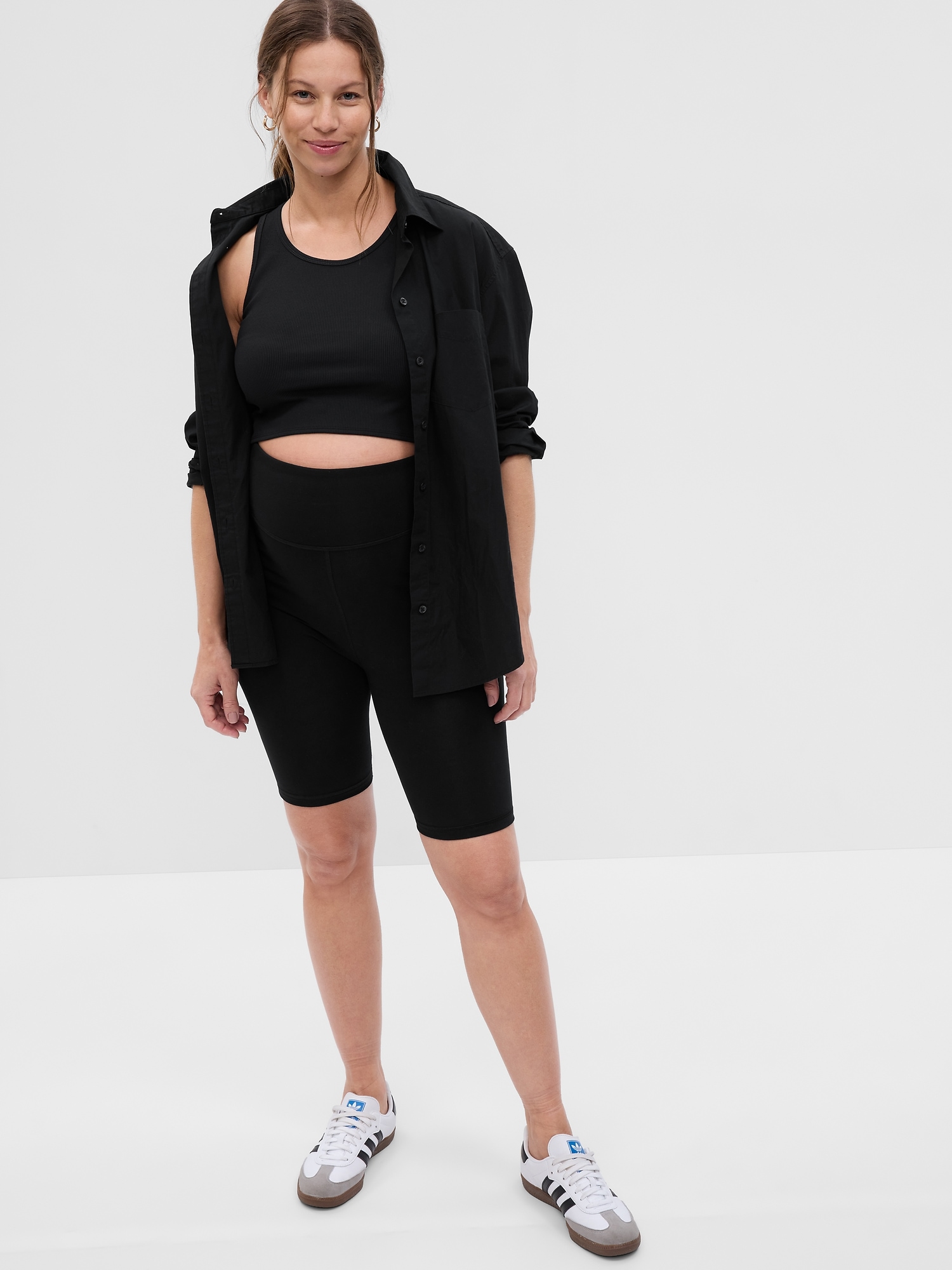 Gap Maternity Bike Shorts In Black