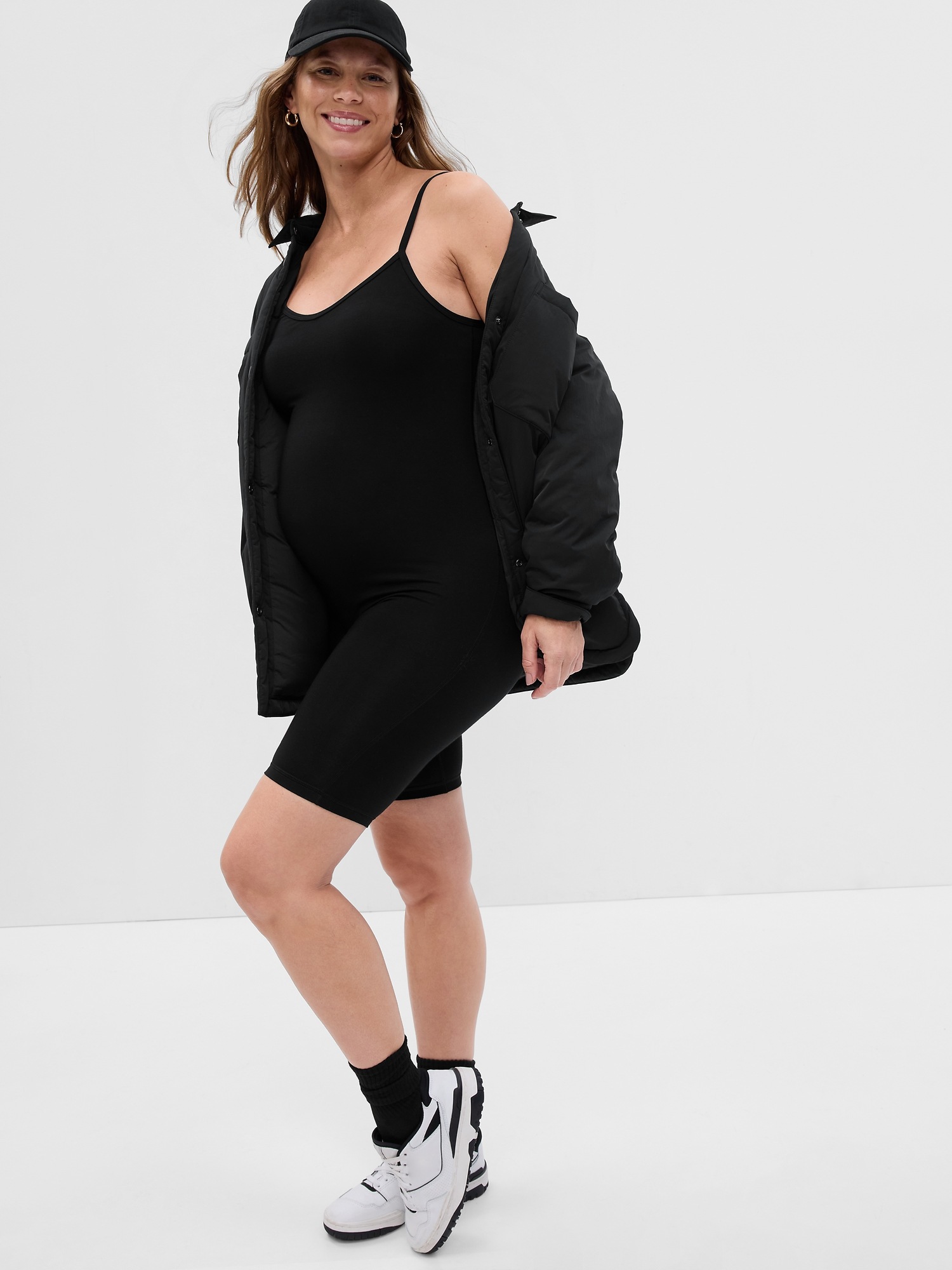 Gap Maternity Modal One-piece In Black