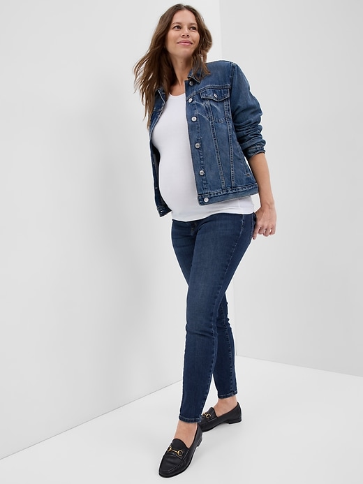 Image number 4 showing, Maternity Inset Panel Skinny Jeans