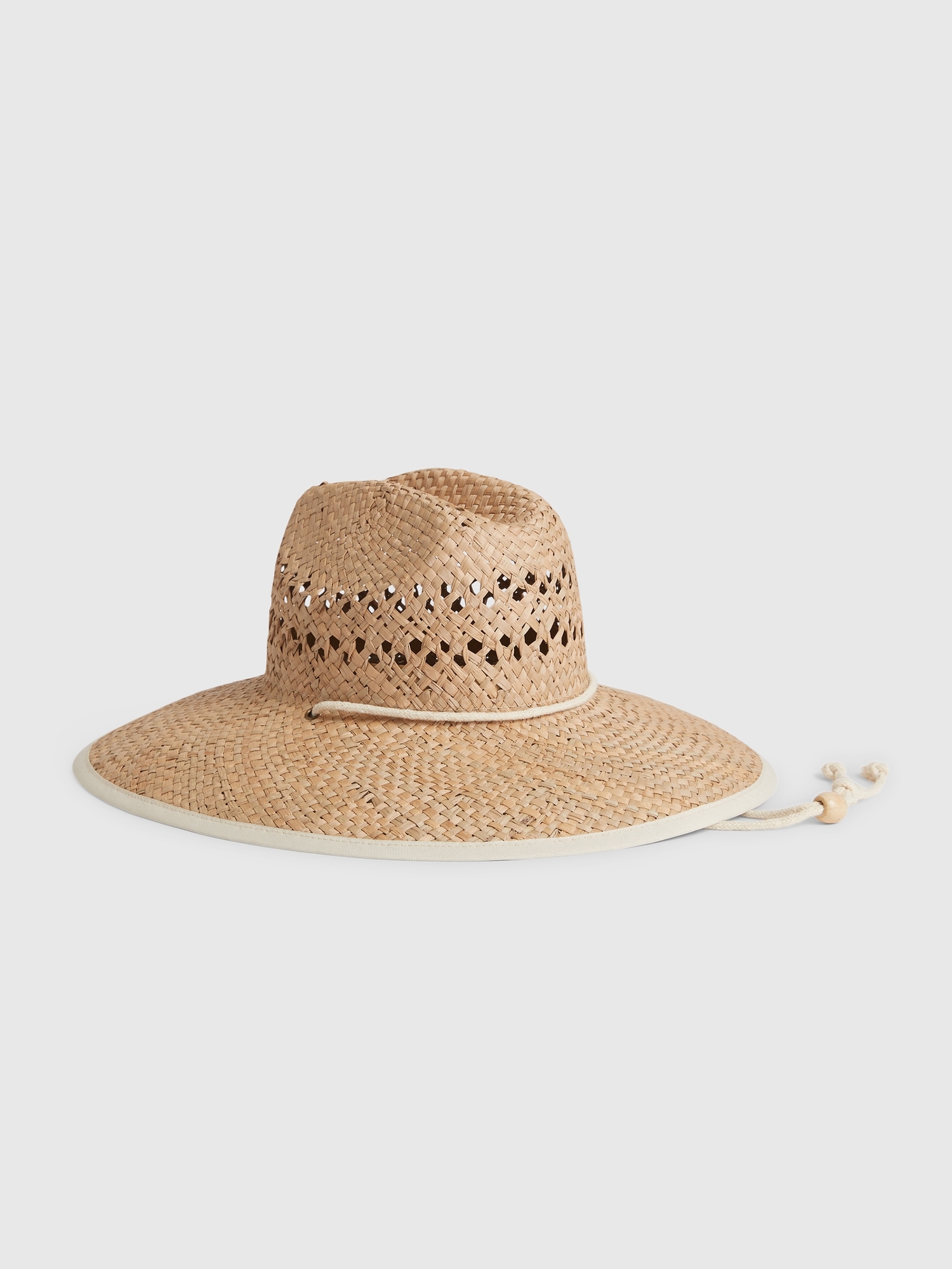 Gap Straw Boater Hat beige. 1