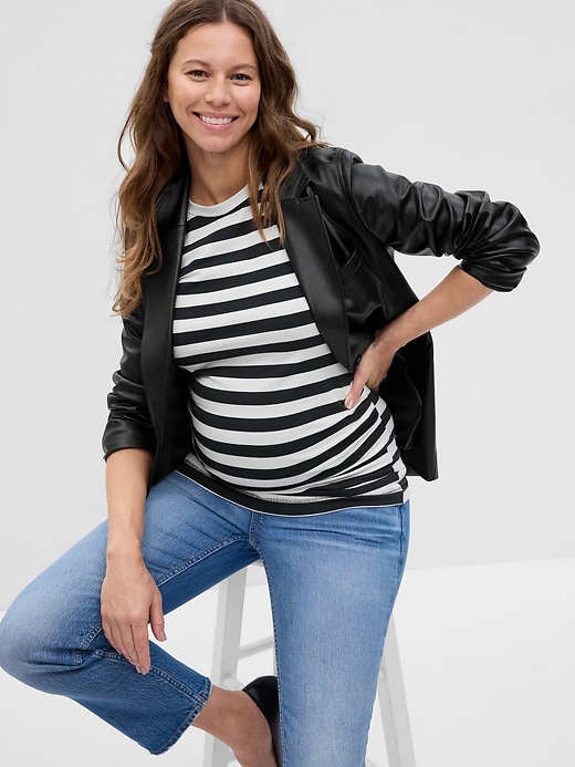 Image number 3 showing, Maternity VintageSoft Crewneck T-Shirt