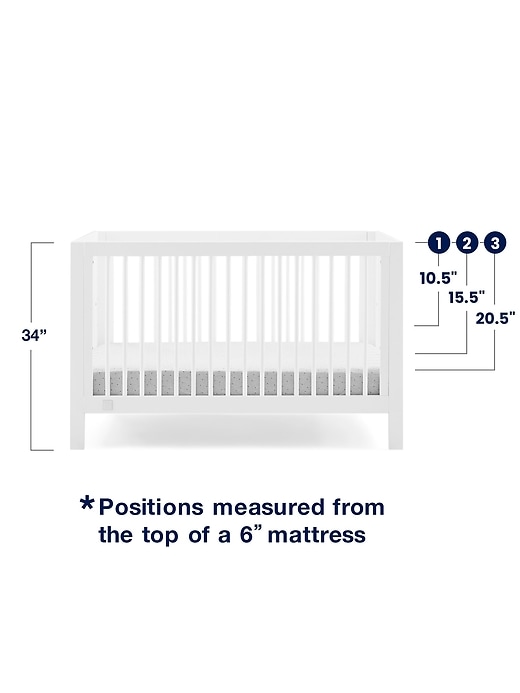 Image number 5 showing, babyGap Charlie Crib with Grey Dots and Stripes Bedding Bundle