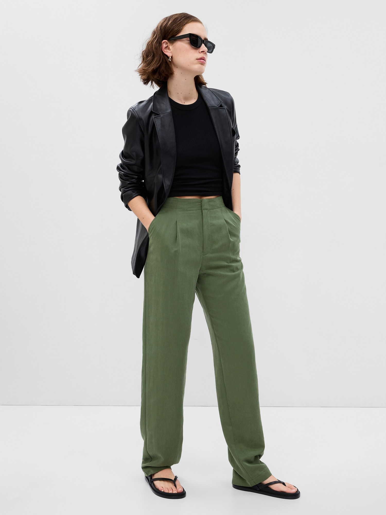 Gap High Rise SoftSuit Trousers