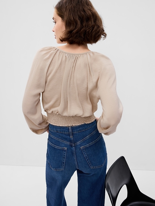 Smocked sale hem top