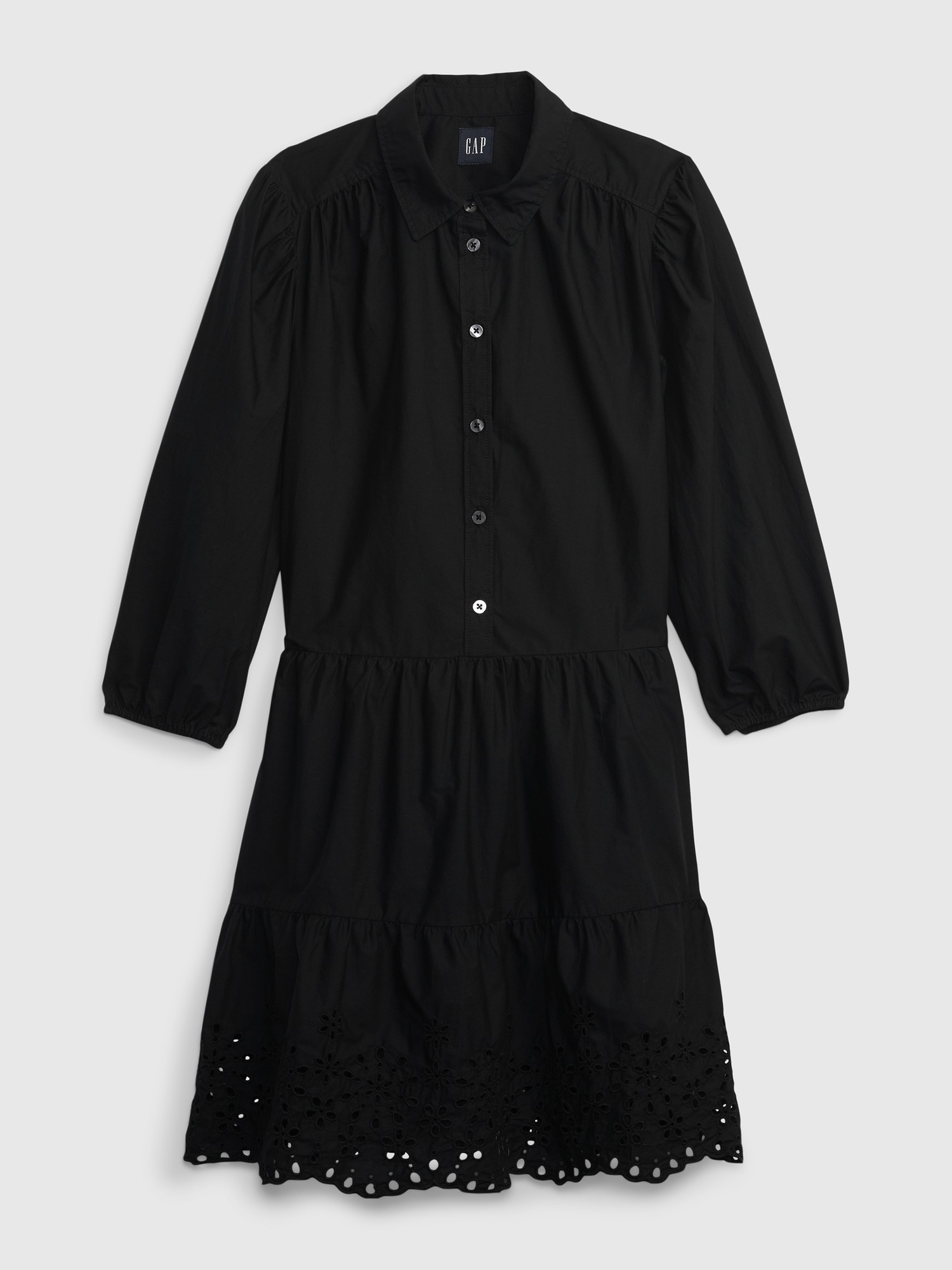 Puff Sleeve Shirtdress | Gap