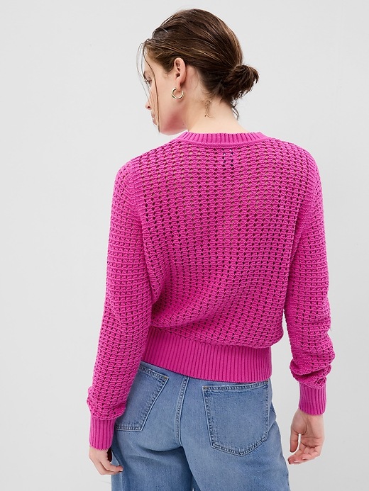 Crochet Crewneck Sweater Gap